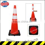 Reflective Unbreakable Red PVC Highway Cones for Sale