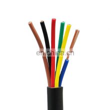 6 Cores 1.5mm Flexible RVV Copper Conductor PVC Sheath Electrical Cable Wire