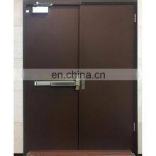 Steel Fireproof Door Fire Rated Push Glass Door With Panic Bar for Sale thumbnail-2