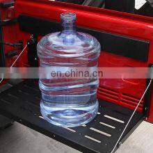 Black Rear Trunk Door Mounting Tray Foldable Back Shelf Stand Fit for Jeep Wrangler JK 2007-2017 thumbnail-5