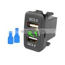 Car Charger Dual USB Fast Charging Original Hole Non-destructive Installation Accessories 12V-24V thumbnail-4