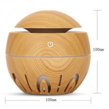 Mushroom Hollow Wood Grain Humidifier Aromatherapy Machine USB 5V Power Supply 130ML Water Tank Capacity(Wechat:13510231336)
