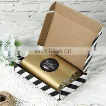 OEM Luxury Custom LOGO Eco Friendly Black White Mailer Boxes Under Wear Night Clothes Packaging Corrugated Shipping Box thumbnail-2