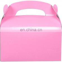 OEM China Supplier Custom Fun Party Play Fancy Box Gift Corrugated Cardboard Packing Pink Birthday Party Gift Food Package Box thumbnail-2