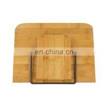 Bamboo Wood Folding BookStand Holder For Cooking Kitchen thumbnail-5