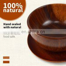 Wooden Jujube Salad Bowl Fruit Salad Bowl Serving Bowl Plate Set For Fruit Dessert Platter Tray thumbnail-5