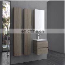 Factory Supply Wall Mounted Bathroom Cabinet Set With Basin Mirror and 2 Drawers Solid Wood Vanity thumbnail-2
