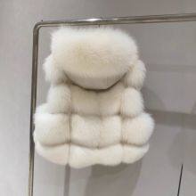 The Lady Doesn Like the Same Lychee Skin Imported Whole-skin Fox Fur Bread Blocks Fashionable Slim Vest Sheepskin Hood thumbnail-4
