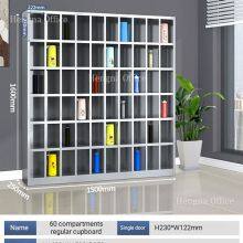 Multi-Compartment Stainless Steel Pigeonhole Cabinet-Student Thermos Flask Storage Unit thumbnail-5