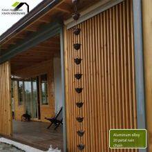 Rain Chimes for Corridor Pavilions and Drainage Chains for Parks, Finished Metal Rain Chains thumbnail-2