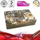Coffee Tin Box Square Tin Box