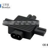 Well-known IEC 320 C8 to 3XC7 AC Power Adapter 3 in 1 C8 C7 AC Power Adapter thumbnail-3