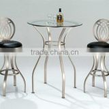 Bar Table and Bar Chair/ Glass Bar Set