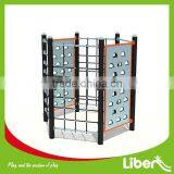 Amusement Park Playground PE Board& Metal Climbing Structure Wall Frame LE.PP.069 thumbnail-1