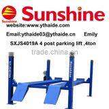 **4000kgs Four Post Hydraulic Car Lift(SXJS4019A)