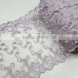 Custom Chantilly Factory Price Border Lace Embroidered Ribbon Tulle Lace Trims/net Lace Trims thumbnail-1