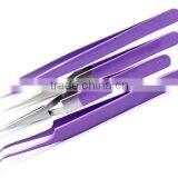 Multi Colour Eyelash Extension Tweezers Pointed Tweezers With Titanium Multicolor thumbnail-2