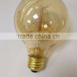 Retro Edison Style Bulb Light Lamp With Reflection Amber Glass Shell thumbnail-1