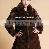 Natural Mink Fur Coat,knitted Mink Fur Coat,mink Fur Coat thumbnail-1