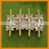 Decorative Wooden Peg With Leaf