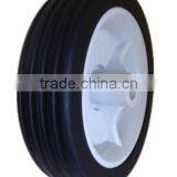 5 inch semi-pneumatic rubber wheels for shopping cart, bassinet, trolley handle luggage