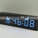 3 Inch 6 Digit Blue Led Digital Wall Clock