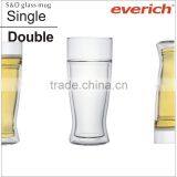 Clean Double Wall Practical Beer Mug Glass thumbnail-1