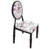 Metal Material Round Back French Dining Chair thumbnail-2