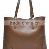 Top sell fashion large zippered tote bag for ladies