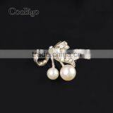 Fashion Jewelry Rhinestone Pearl Charming Little Bowknot Brooch Women Girls Dresses Hijab Scarf Party Gift Apparel Accessories thumbnail-1