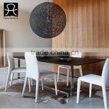 2016 Hanm Popular Modern Stainless Steel Table Bases Funriture Dining Table thumbnail-1