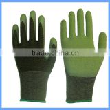 13 gauge texured latex dipped BAMBOO Spandex GLOVES