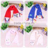 Kids Winter Hats With Pom Poms Knitted Hat Scarf Gloves Set thumbnail-4