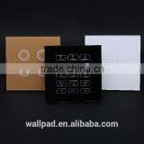 BS CE Approved Wallpad Gold Temepred Glass Switch Remote 1 Gang Wireless Electric Touch Screen Sensor Smart Home Switch Panel thumbnail-2