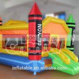 New Design Chaep Home Use Crayon Inflatable Nylon Bouncer, Inflatable Bounce Castle