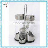 4pcs/set Cruet Bottle Glass Spice Storage Jars