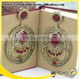 Oval Design Hollow Latest Exotic Turquoise Fashion Earring thumbnail-6