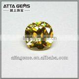 Radiant Cut Peridot Cubic Zirconia Gemstone thumbnail-1