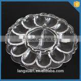 wholesale glass tabelware handmade egg dishes clear crystal glass chicken egg tray good price