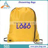 High Quality Logo Print Cotton Cloth Drawsting Bag / Backpack Bag