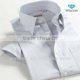 Italian Style Tredny Stripe Latest Brand Design 100% Cotton Hot Sale Short Sleeve Fashion Business Men Shirt thumbnail-1