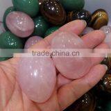 Natural Rock Rose Quartz Eggs Clear Crystal Eggs for Decoration