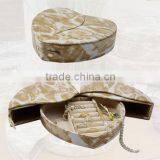 Unique Heart Leather Jewelry Box for Necklaces, Earings thumbnail-1