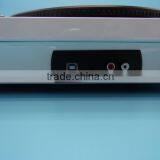 Rain Lane High End Electric Turntable High Glossy White Black Record Player thumbnail-3