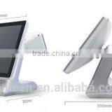Silver Color 15inch Supermarket All in One Touch Screen POS System With Aluminum Alloy Casing thumbnail-5