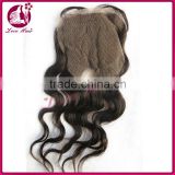 Wholesale Cheap Brazilian Virgin Hair Natural Straight Silk Base Closure 4"*4" Light Brown Lace Closure