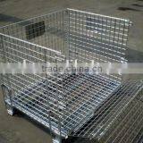 RH-C-E01 Heavy Duty Warehouse Storage Cage,Folding Steel Wire Mesh Cage thumbnail-4