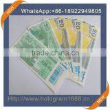 Custom design various kind of anti-counterfeiting tickets