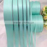Factory Wholesale TiffanyBlue Color Polyester Satin Ribbon For Top Grade Gift Box Packing thumbnail-1