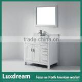 China Supply Modern White Living Room Furniture Bathroom Vanity